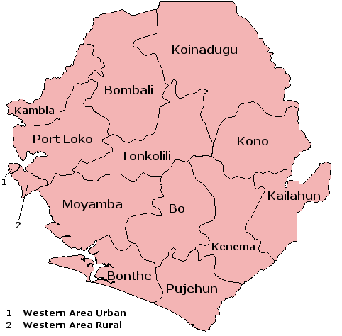 leone districts lengkap tentang ebola travelin western podziau